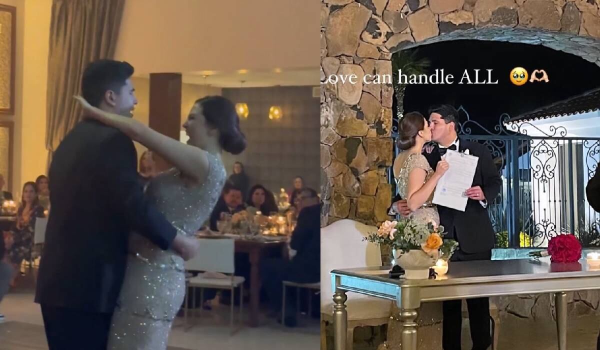 La pareja pudo casarse pese a todos los imprevistos