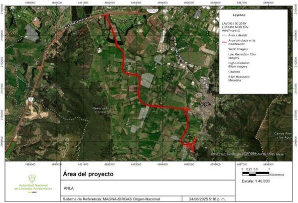 La intervención contempla el mejoramiento de 5,7 km de vía existente y la construcción de 1,7 km nuevos.