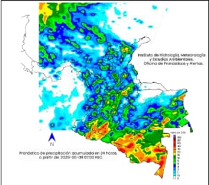 Pronóstico del clima para los próximos días.