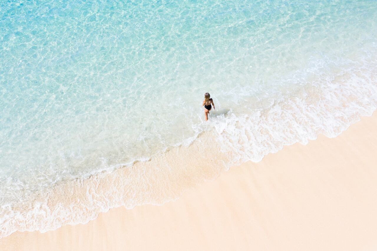 Playa de arena blanca