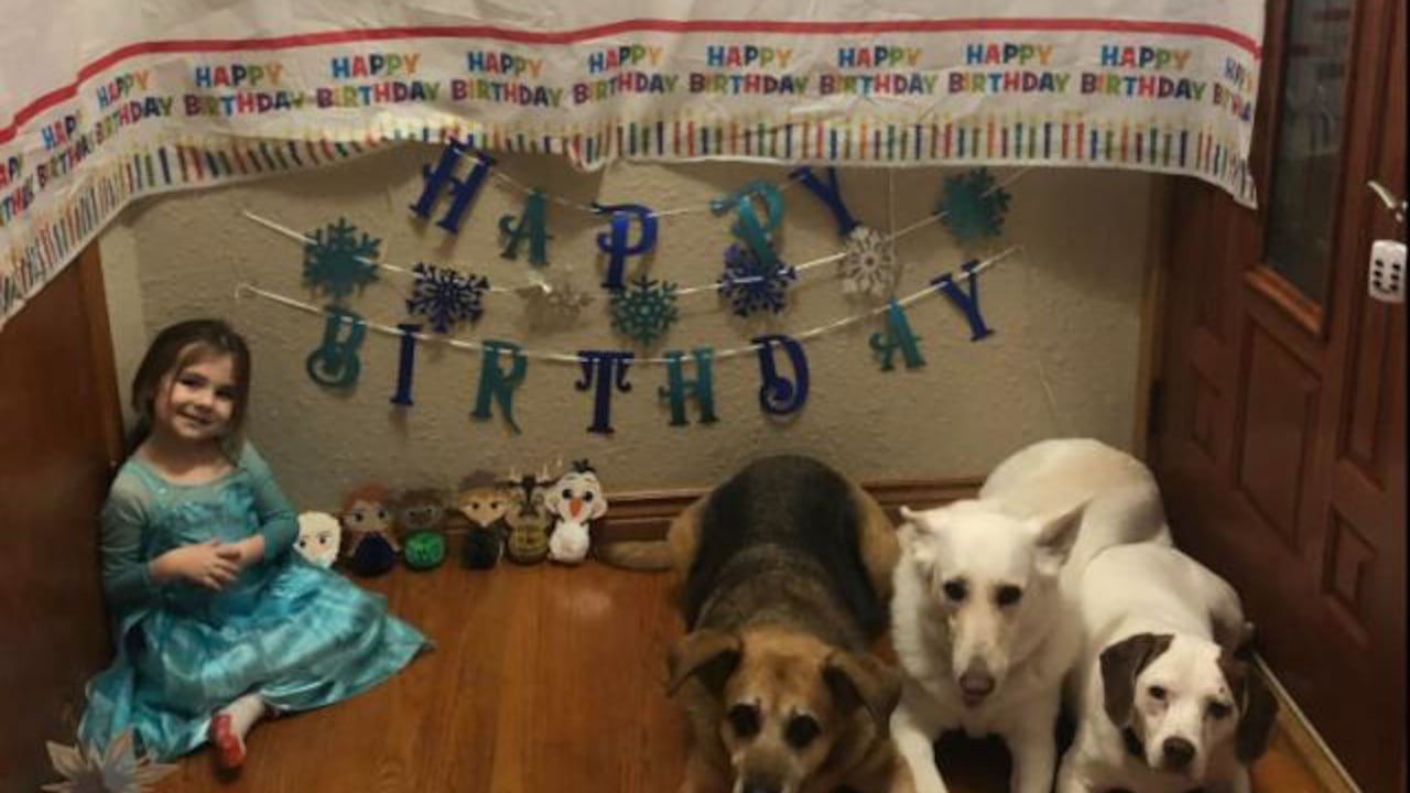 Delaney Krings, de cinco años, celebró su último cumpleaños.