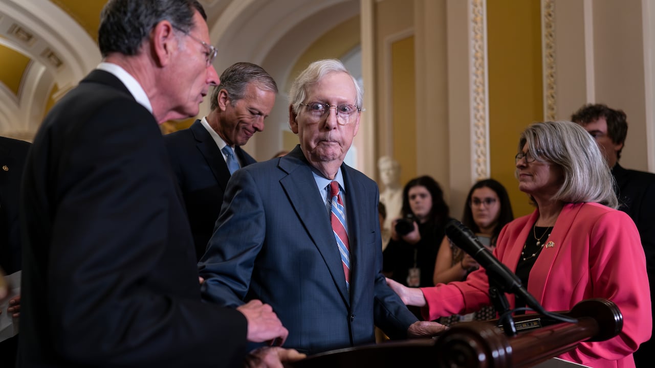 Senate Minority Leader Mitch McConnell, (AP Photo/J. Scott Applewhite)
