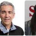 El sacerdote Pacho de Roux y la senadora María Fernanda Cabal