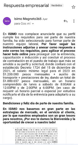 Las víctimas son contactadas a través de correos.