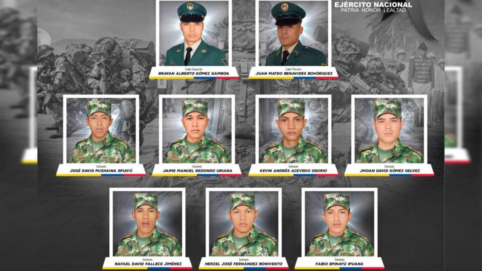 Soldados asesinados por el ELN en Norte de Santander.
