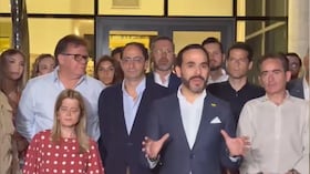 Abelardo De La Espriella y sus ministros.