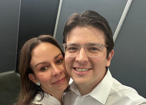 María Claudia Tarazona y su esposo Miguel Uribe Turbay.