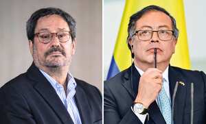 Presidente Gustavo Petro y Francisco Santos