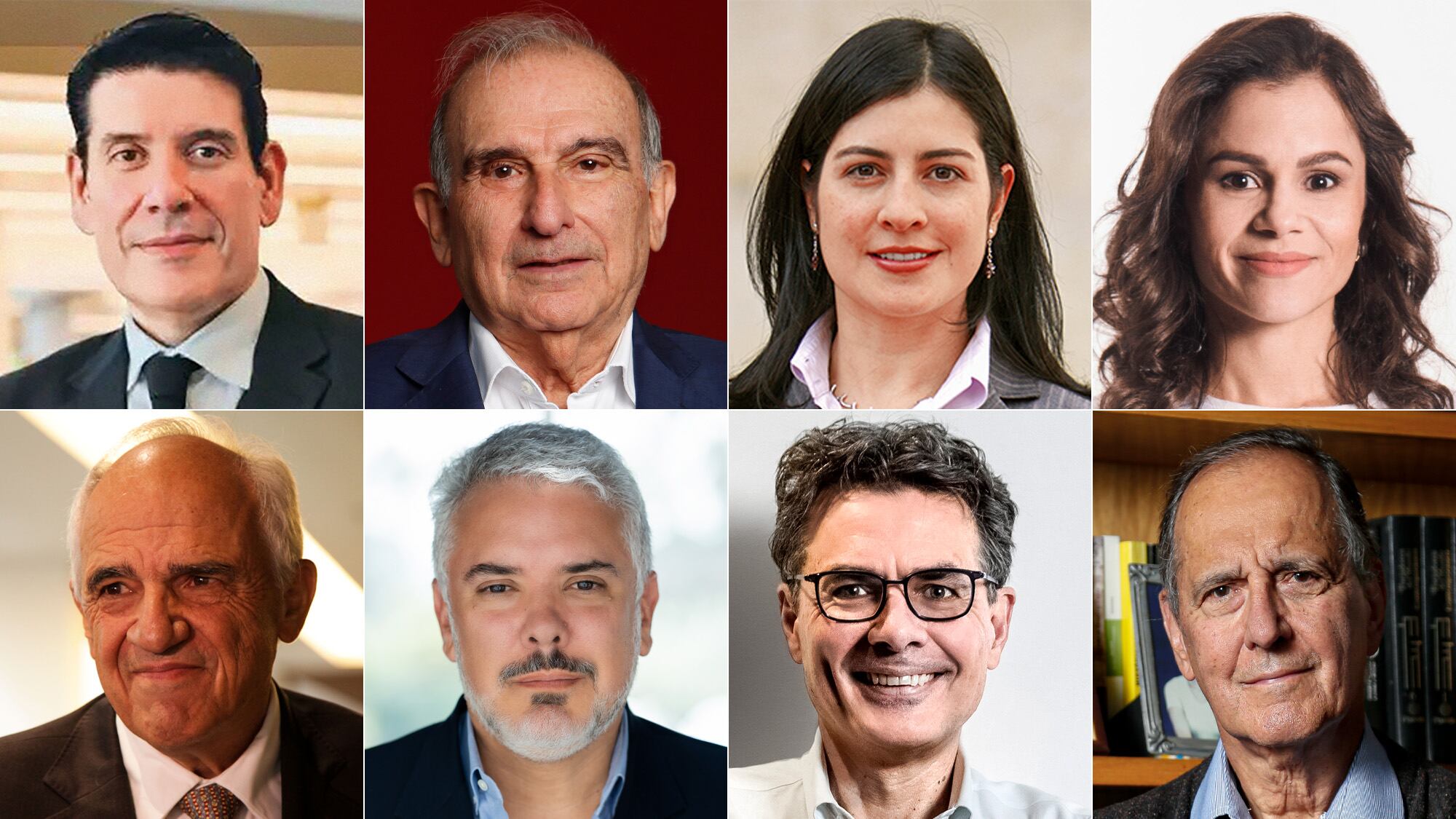 Mauricio Gaona, Humberto de la Calle, Carolina Soto, Luz Stella Murgas, Ernesto Samper, Iván Duque, Alejandro Gaviria, Juan Camilo Restrepo