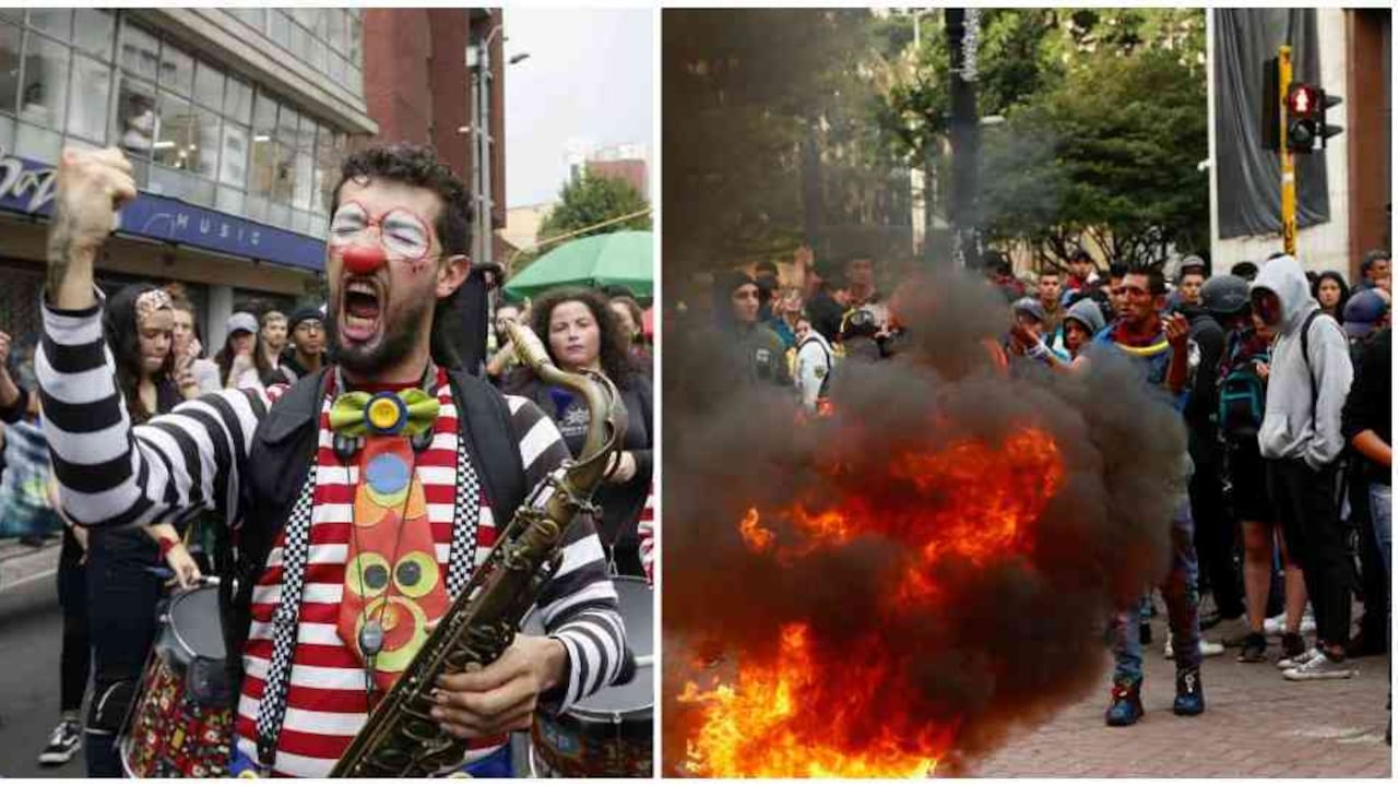 La mayoría de las manifestaciones fueron pacíficas, pero los actos vandálicos impidieron que los protagonistas fueran quienes protestaron de forma legítima. Este es el daño que le hacen los encapuchados al paro.