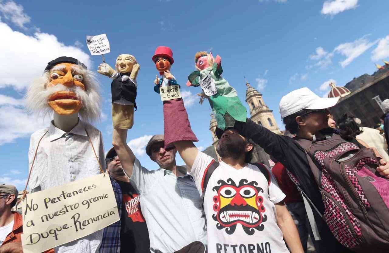 Las actividades culturales se hicieron nuevamente presentes en la protesta pacífica del 4D. Foto: Diana Rey Melo