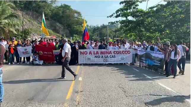 Manifestantes buscan que se revoque la licencia para la explotación de carbón a cielo abierto.