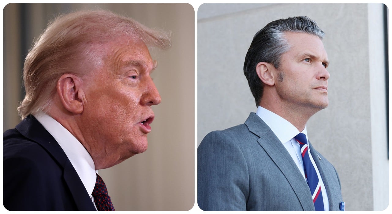 Pete Hegseth y Donald Trump
