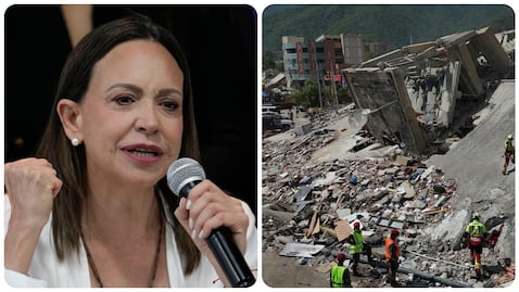 La líder opositora María Corina Machado está buscando la forma de regresar a Venezuela en medio de la tragedia.