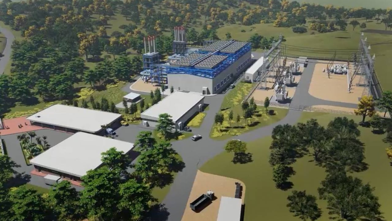 Esta termoeléctrica a gas natural tiene una capacidad de 200 megavatios.