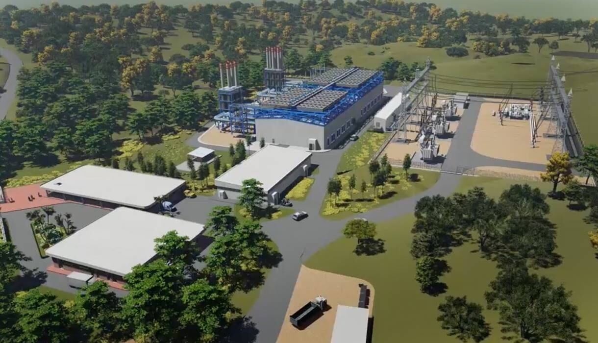 Esta termoeléctrica a gas natural tiene una capacidad de 200 megavatios.