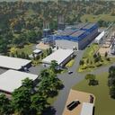 Esta termoeléctrica a gas natural tiene una capacidad de 200 megavatios.