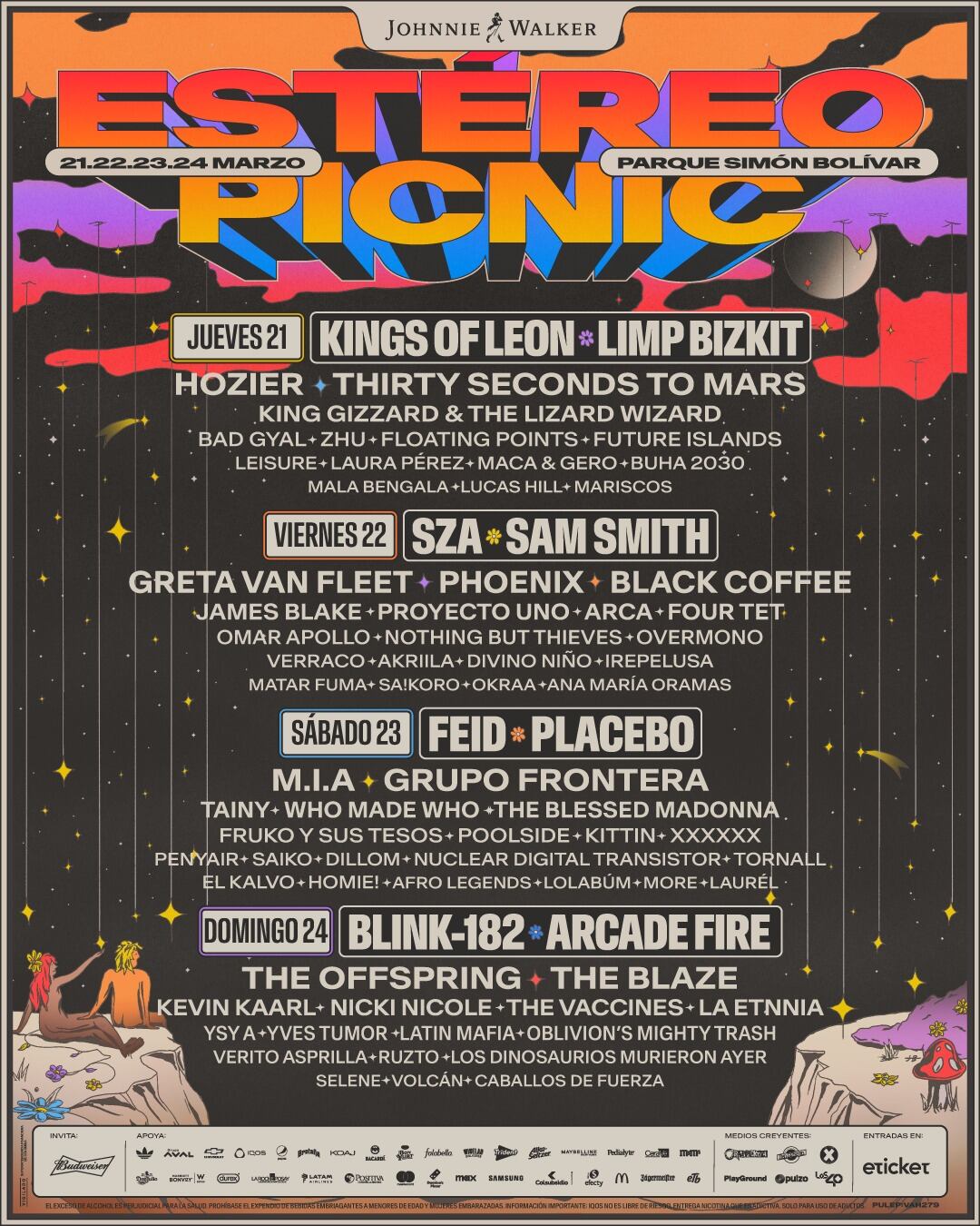 El cartel del Festival Estéreo Picnic 2024.