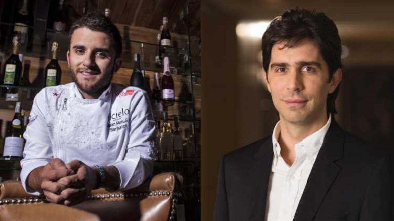 Juan Manuel Barrientos (Dueño del restaurante El Cielo), Miguel Moreno (Presidente de Colcafé).