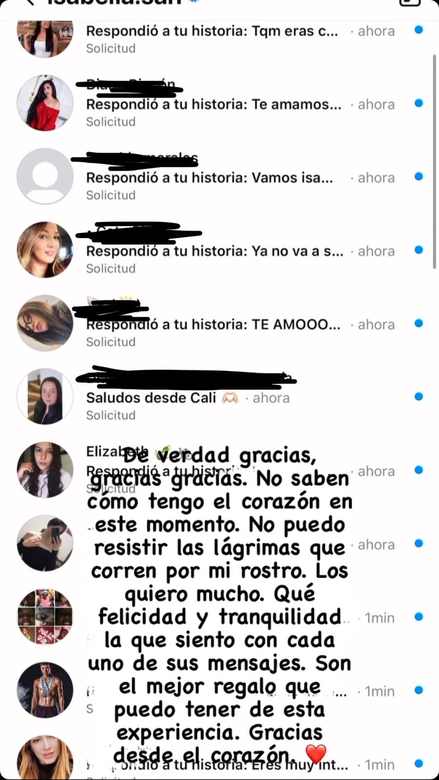 Isabella Santiago reaccionó tras su salida.