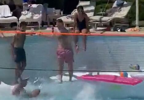 Piscina donde ocurrió la tragedia en Israel.