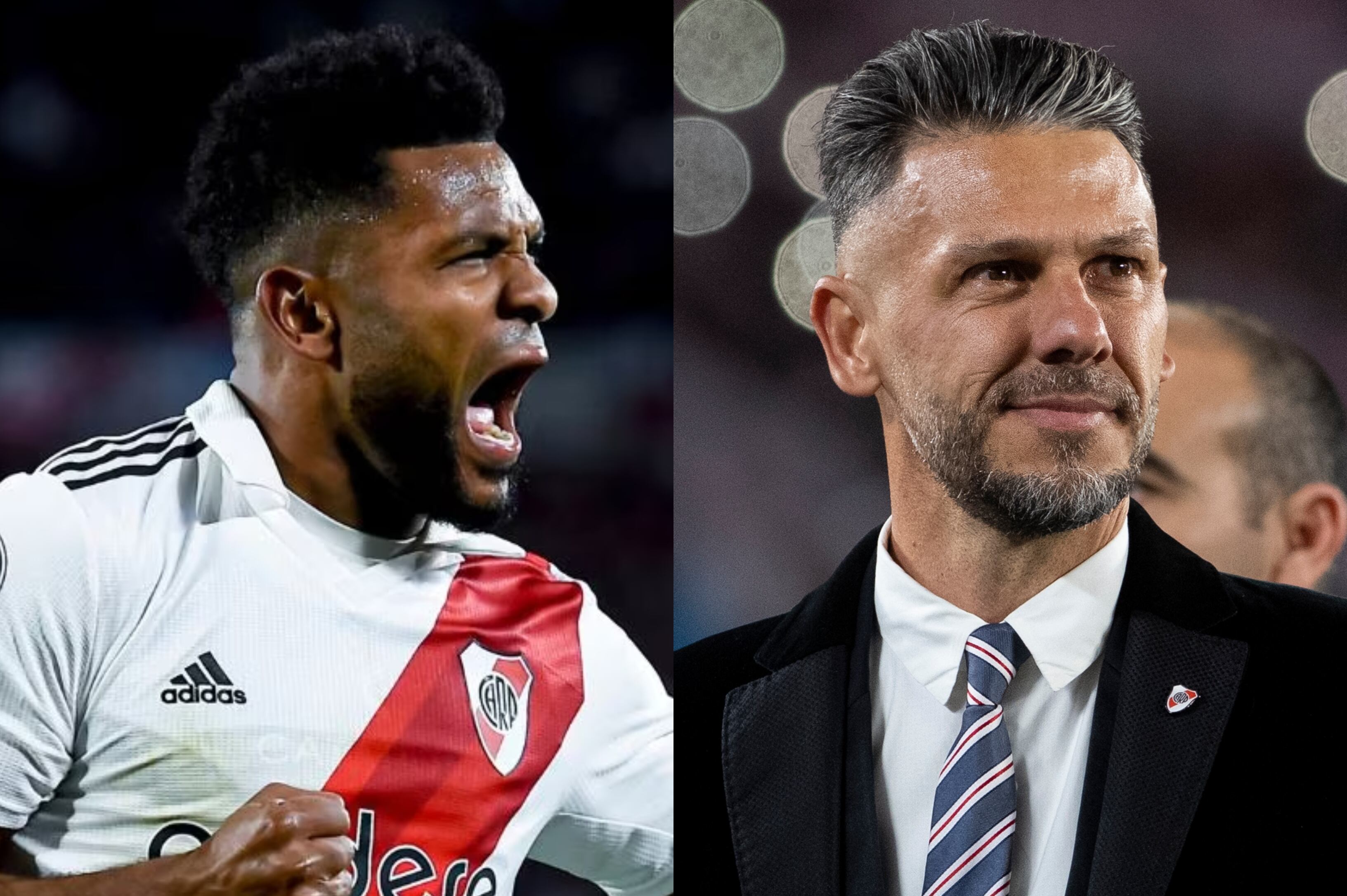 Miguel Borja y Martín Demichelis.