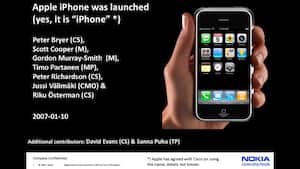 Un reciente documento interno de Nokia revela cómo la compañía percibió la amenaza del iPhone desde su lanzamiento.