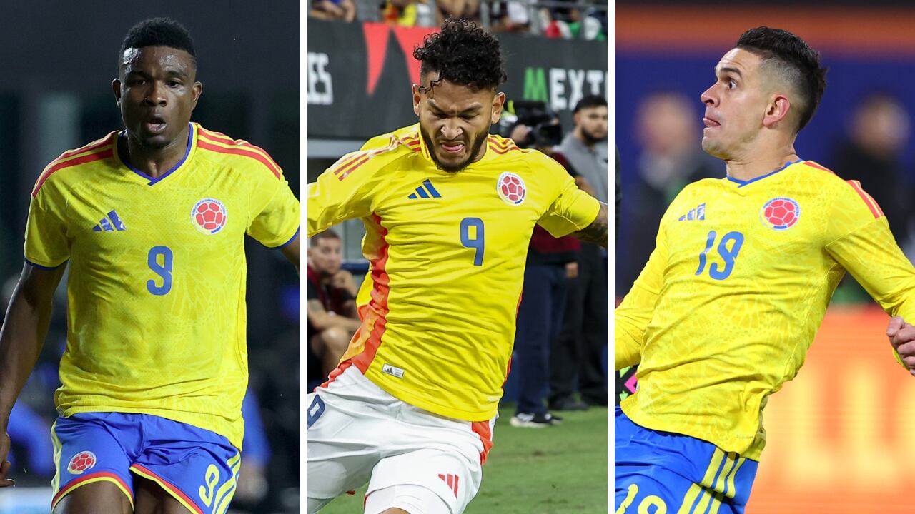 Jhon Córdoba, Luis Javier Suárez y Rafael Santos Borré, los delanteros llamados por Néstor Loenzo a Selección Colombia.
