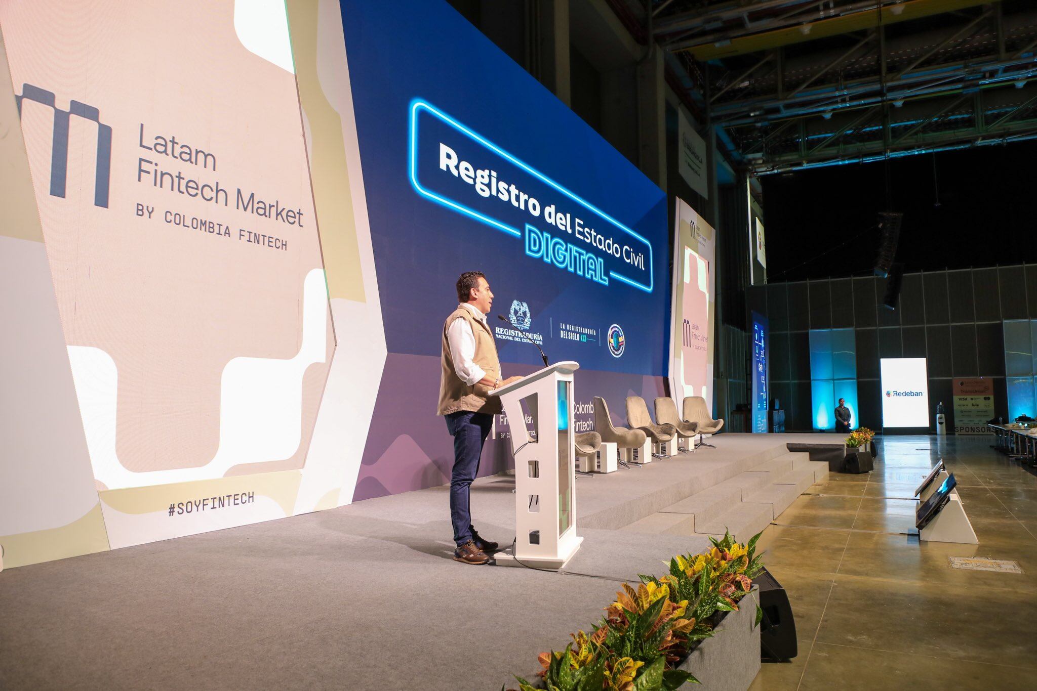 Alexander Vega Rocha, registrador nacional, durante el lanzamiento del registro civil digital.