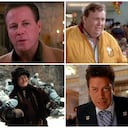 De izquierda a derecha.y de arriba a abajo: Catherine O’Hara (Kate McCallister, la mamá de Kevin), John Heard (Peter McCallister, el papá de Kevin), John Candy (Gus Polinski, el músico de polka), Roberts Blossom (Old Man Marley, el vecino del recogedor de nieve), Brenda Fricker (la mujer de los palomas en Mi pobre angelito 2) y Tim Curry (el recepcionista del hotel Plaza en Mi pobre angelito 2)