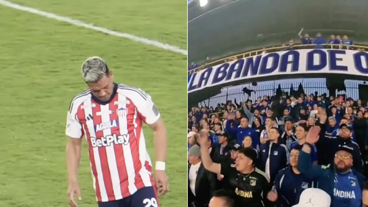 Teófilo Gutiérrez recibió insultos por parte de la hinchada de Millonarios.