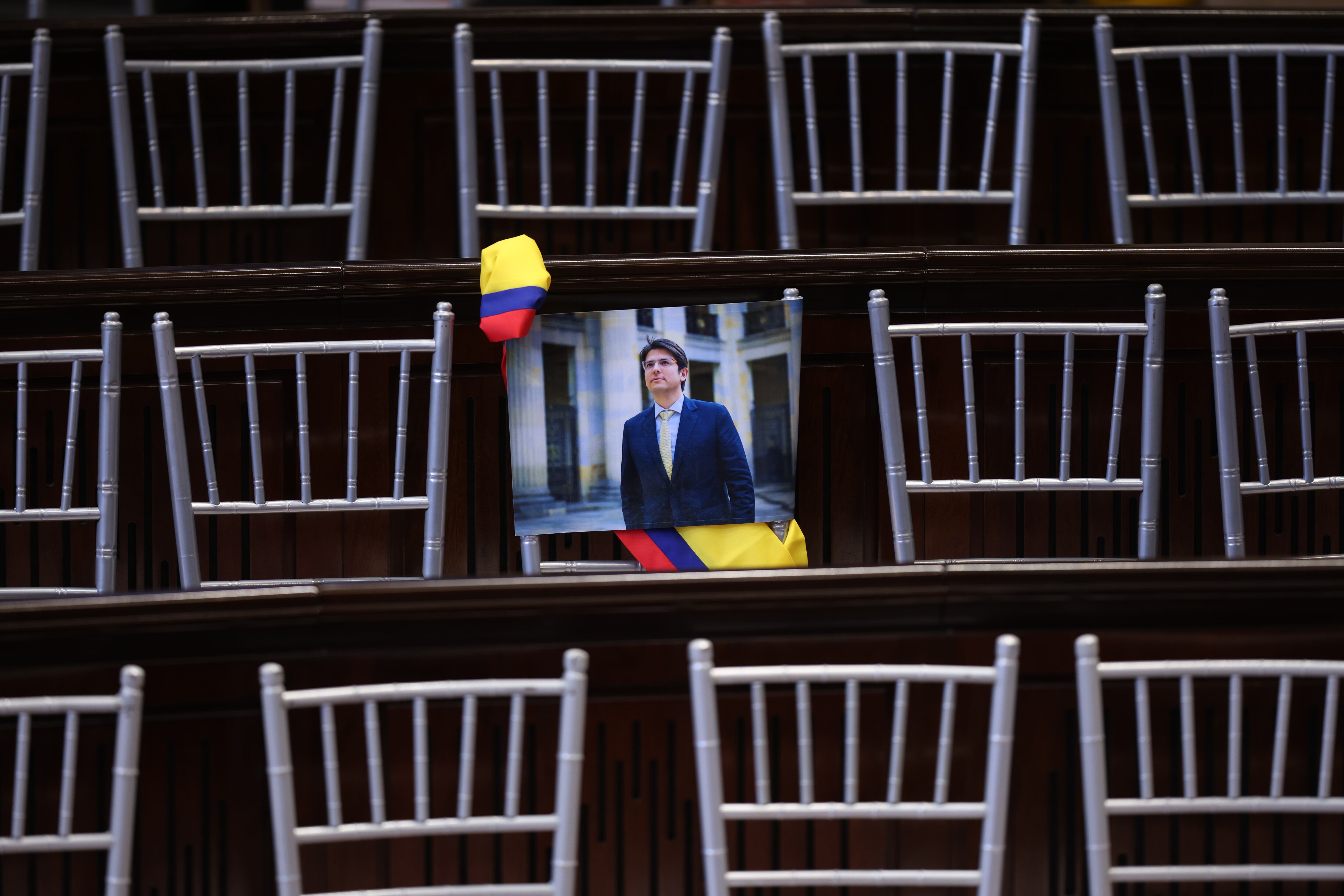 Curul del Senador Miguel Uribe en el Congreso, 20 de julio instalación