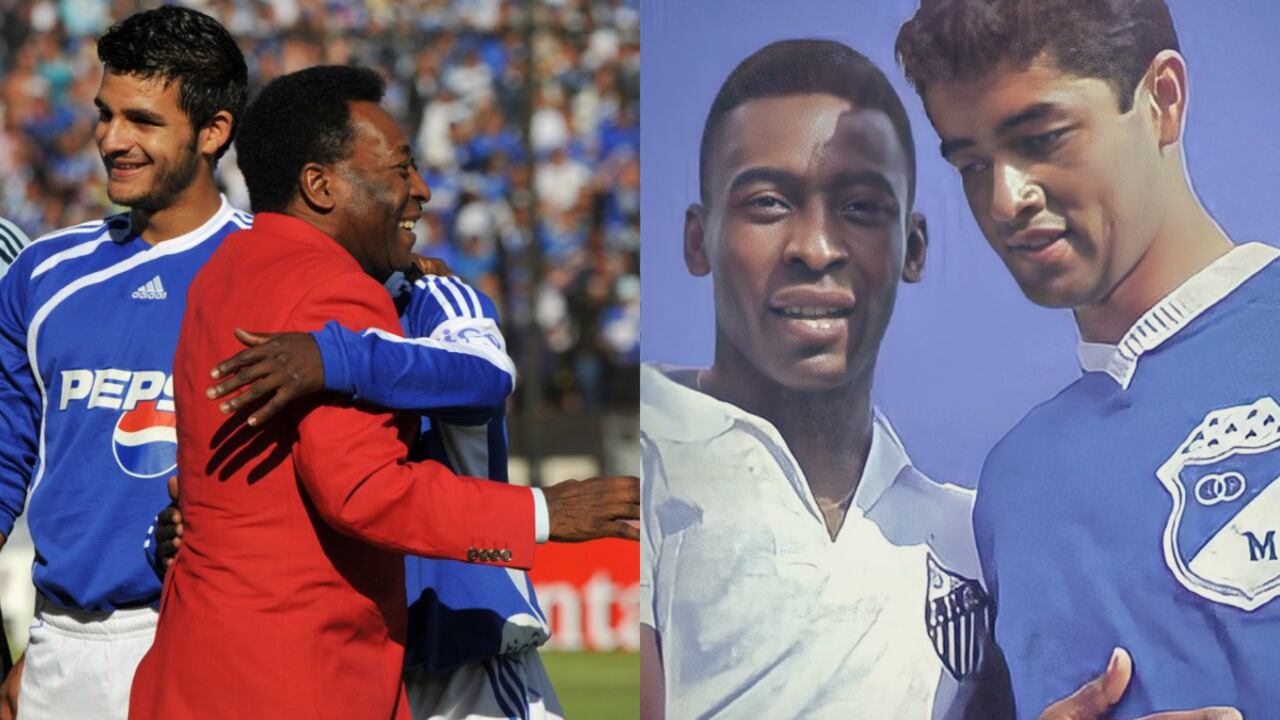 El crack del fútbol mundial fue un admirador de los mejores años del club embajador. Foto: Twitter Millonarios F.C.