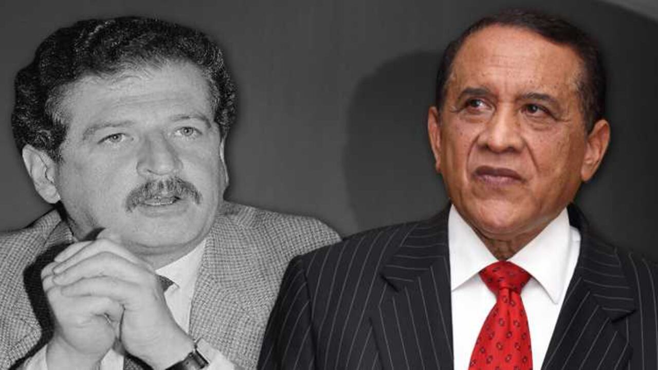 Luis Carlos Galán (Izq) y el general (r) Miguel Alfredo Maza Márquez (Der).