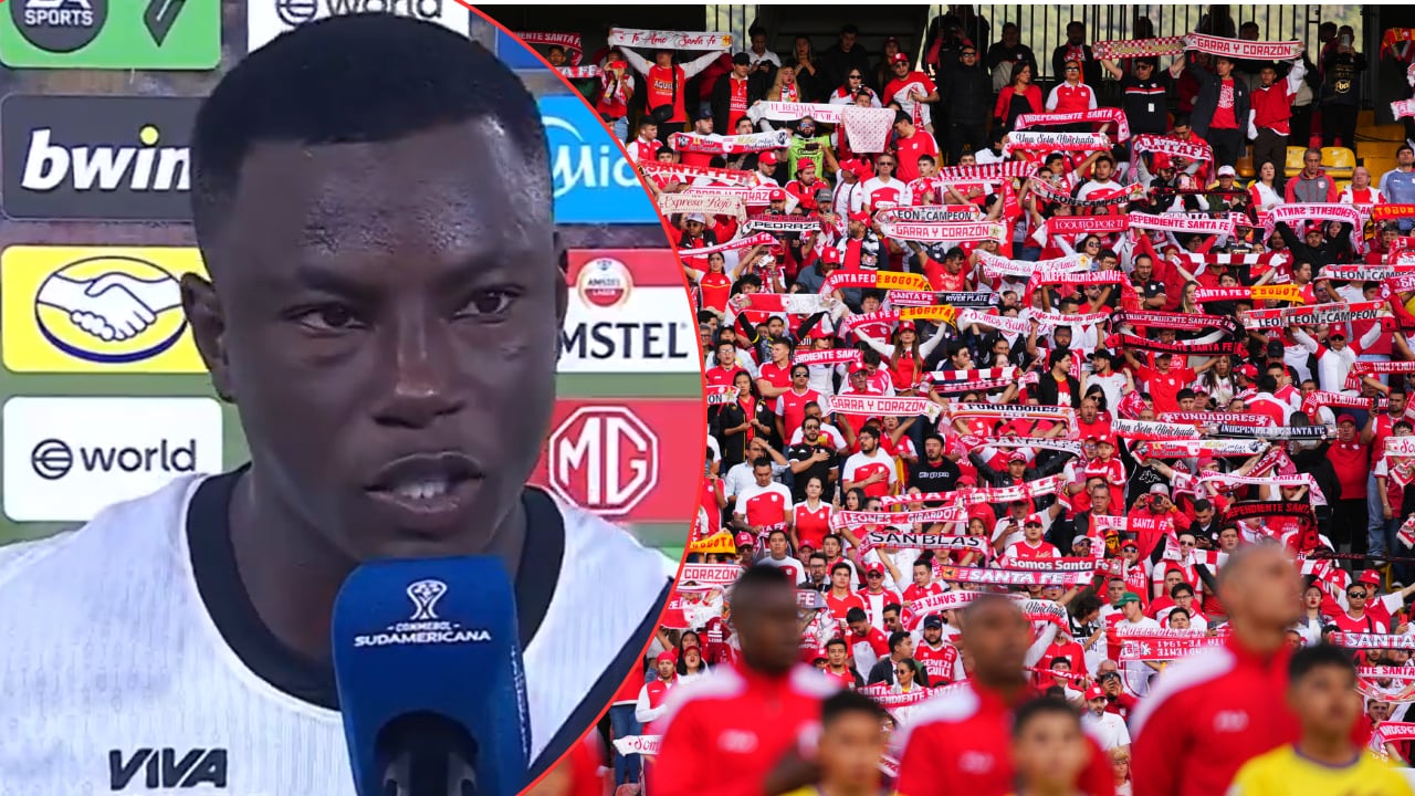 El recado de Marino Hinestroza a la hinchada de Santa Fe.