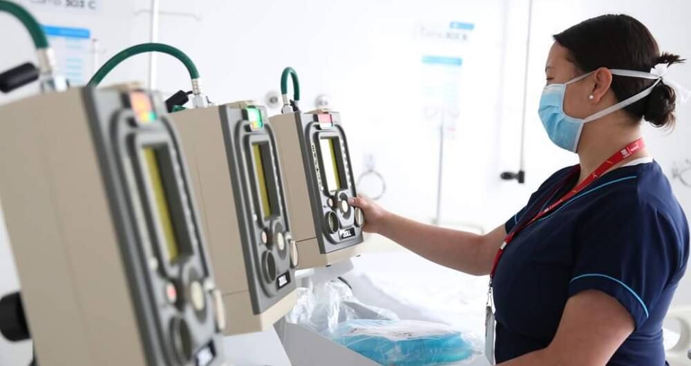 Ventiladores UCI Bogotá foto: Secretaría de Salud de Bogotá