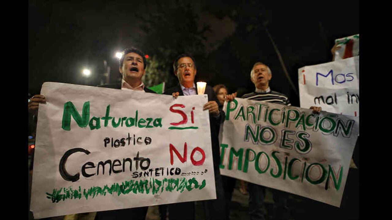 El pasado martes decenas de personas llegaron al parque El Japón para expresar su descontento con las talas de árboles en este lugar.