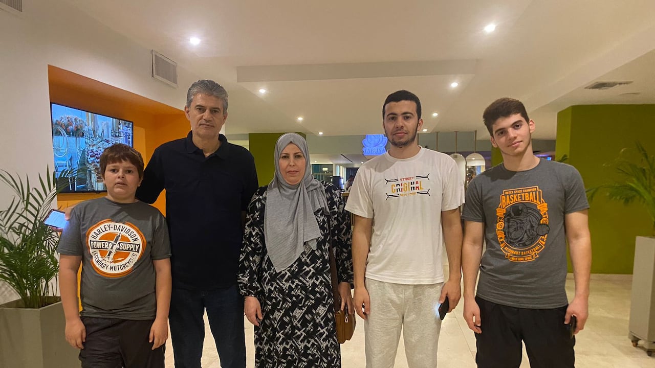 La familia colombo-palestina en Barranquilla.
