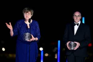 El Nobel de Medicina premia a Katalin Karikó y Drew Weissman, por las vacunas de ARN efectivas contra el COVID-19 (Photo by Araya Doheny / GETTY IMAGES NORTH AMERICA / AFP)