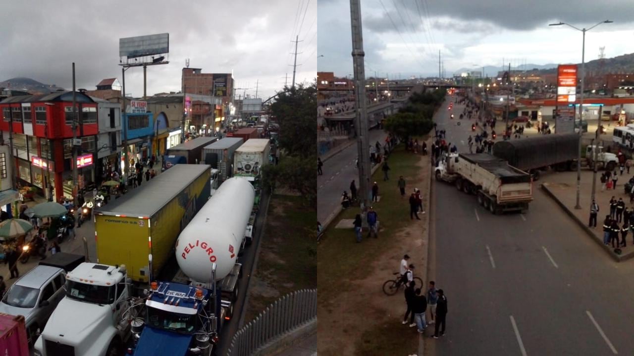 Bloqueos en Soacha, Cundinamarca.