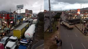Bloqueos en Soacha, Cundinamarca.