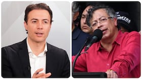 El superintendente de Salud, Daniel Quintero, y el presidente de la República, Gustavo Petro.