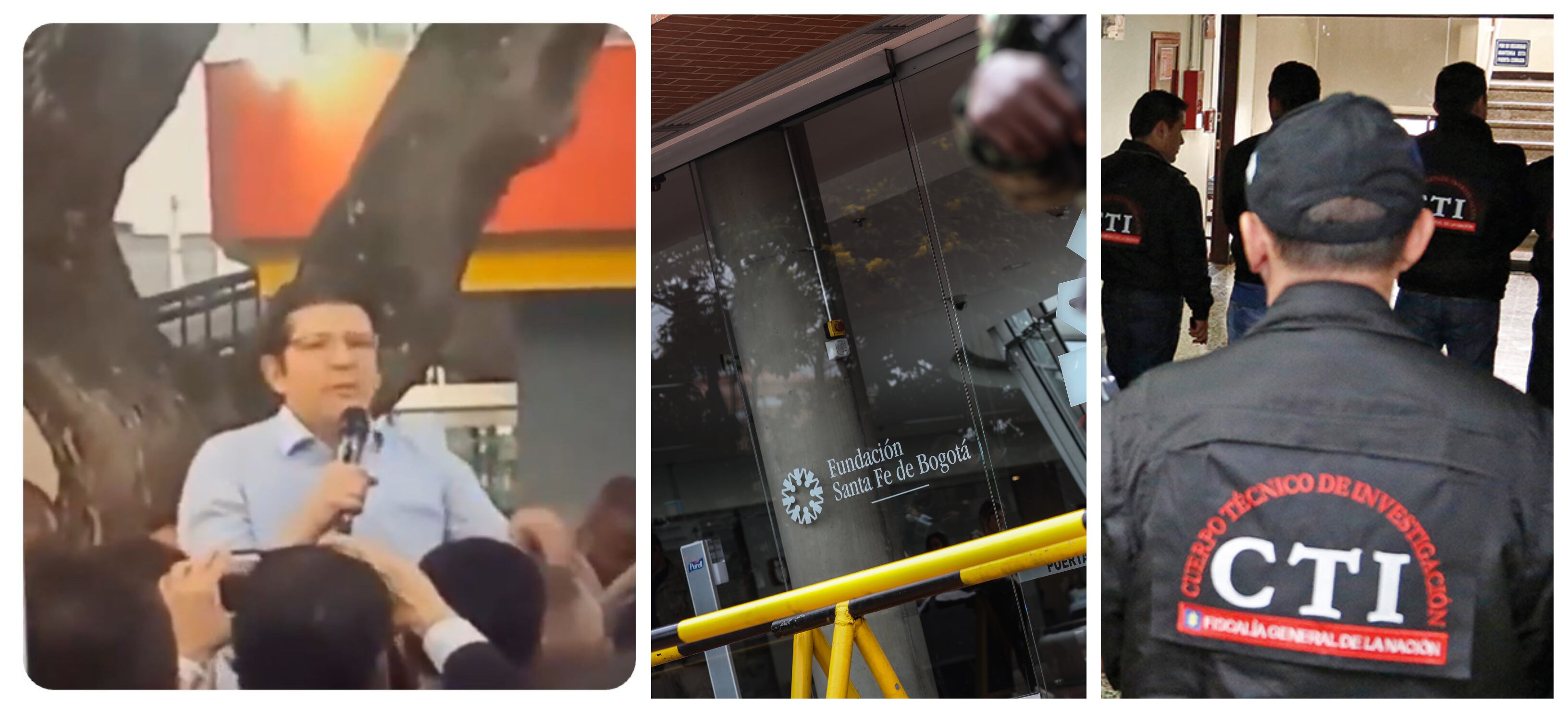 CTI llegó a la Fundación Santa Fe para recolectar pruebas en investigación por atentado contra Miguel Uribe Turbay