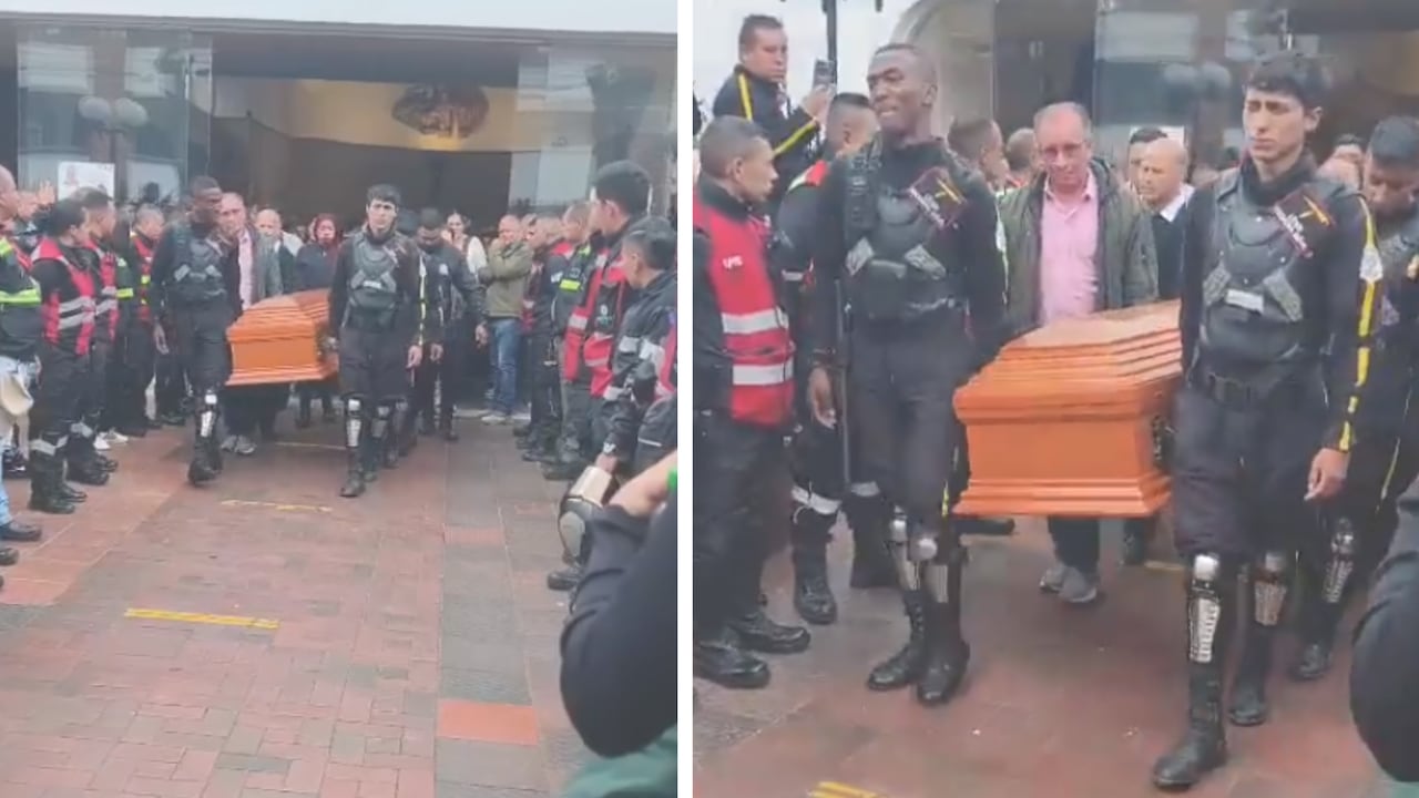 Último adiós a Cristian Garzón, vigilante de TransMilenio asesinado el pasado 18 de septiembre.