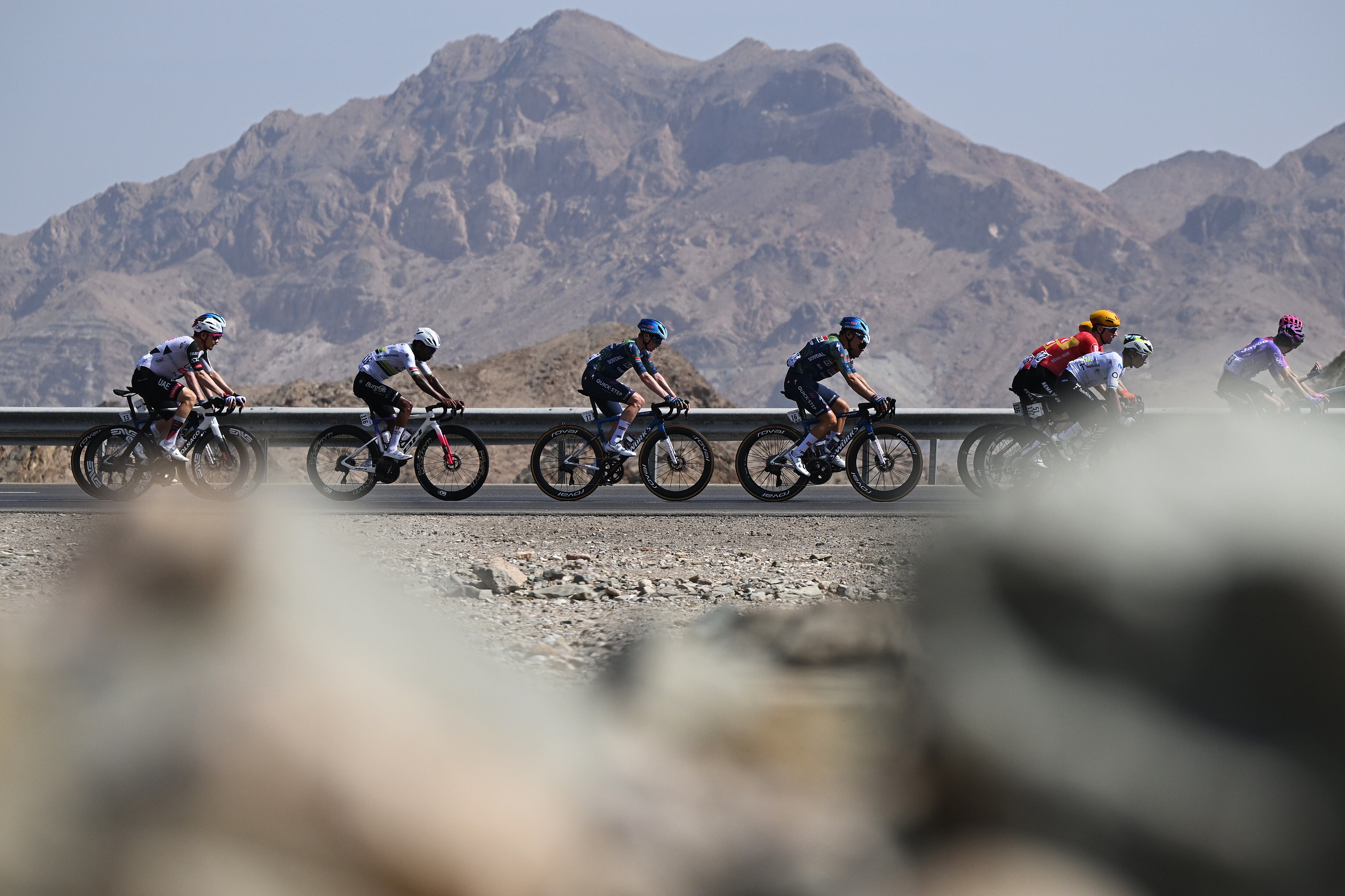 Imagen de la segunda etapa en el Tour de Omán 2026.