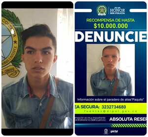 Alias Paquito se habría hecho cambios en su físico para despistar a las autoridades