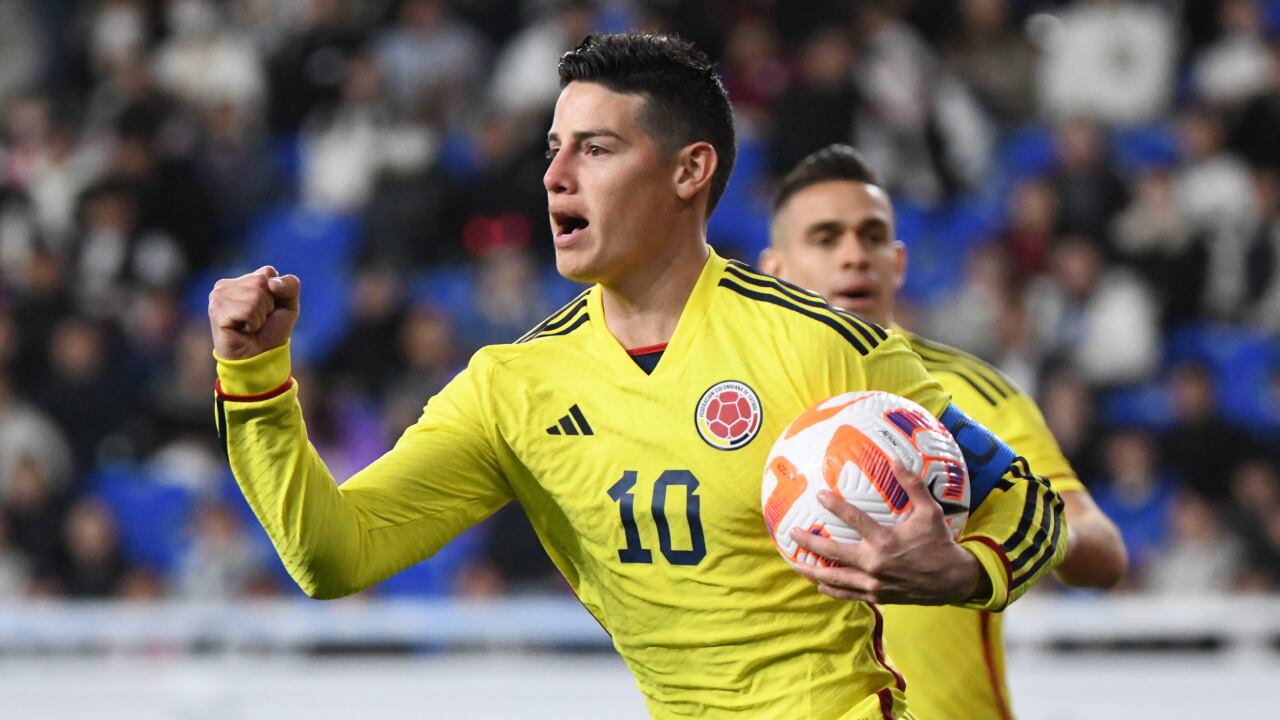 James viene de marcar frente a Corea del Sur el pasado viernes