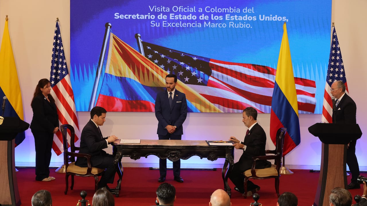 El presidente Abelardo De La Espriella recibió a Marco Rubio, secretario de Estado de EE. UU., en Barranquilla.