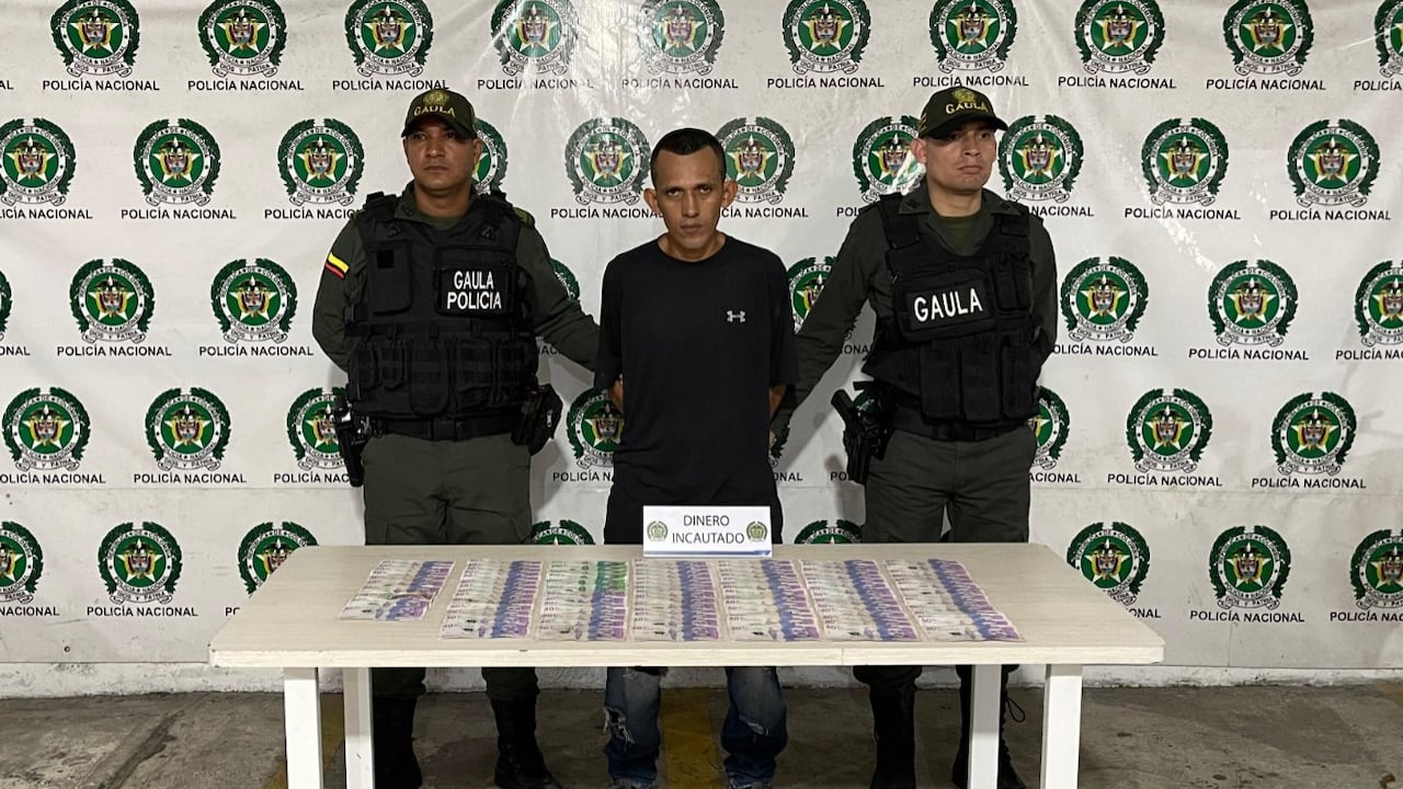 Capturado por el Gaula de la Policía por el delito de extorsión.