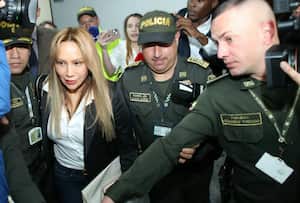 Sandra Ortiz, en los juzgados de paloquemao